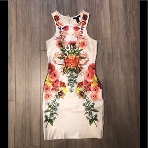 Floral body con dress